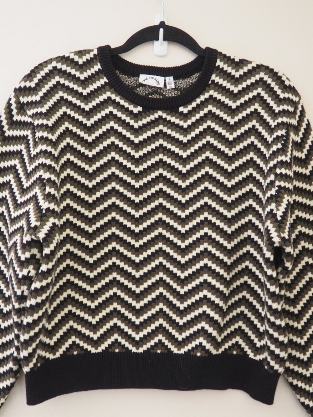 Anthropologie The Upside Ziggy Karlie Sweater Knit Long Sleeve Top sz US S - Picture 5 of 9